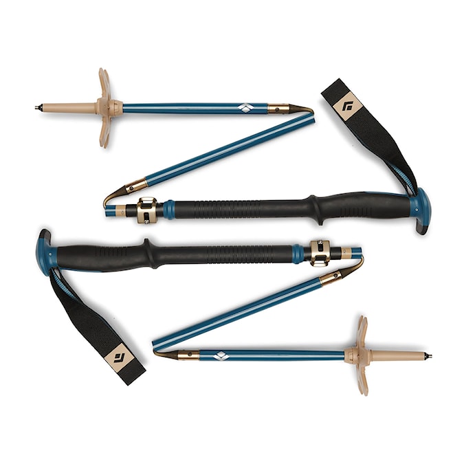 Teleskopické palice Black Diamond Traverse Compactor Ski Poles creek blue 2026