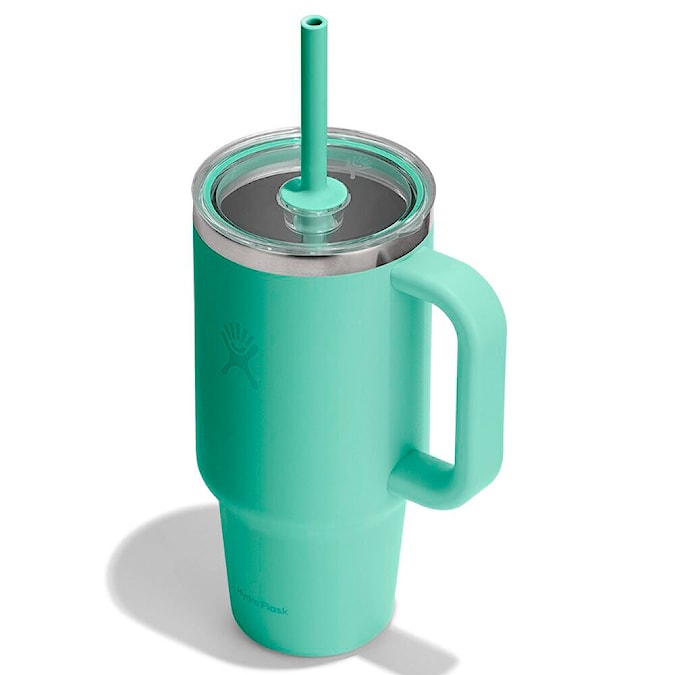 Termoska Hydro Flask 32 oz Travel Tumbler Clear Lid mermaid green