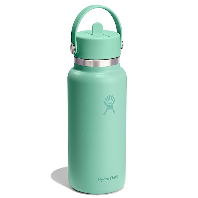 Thermos Hydro Flask 32 oz Wide Flex Straw Cap mermaid green