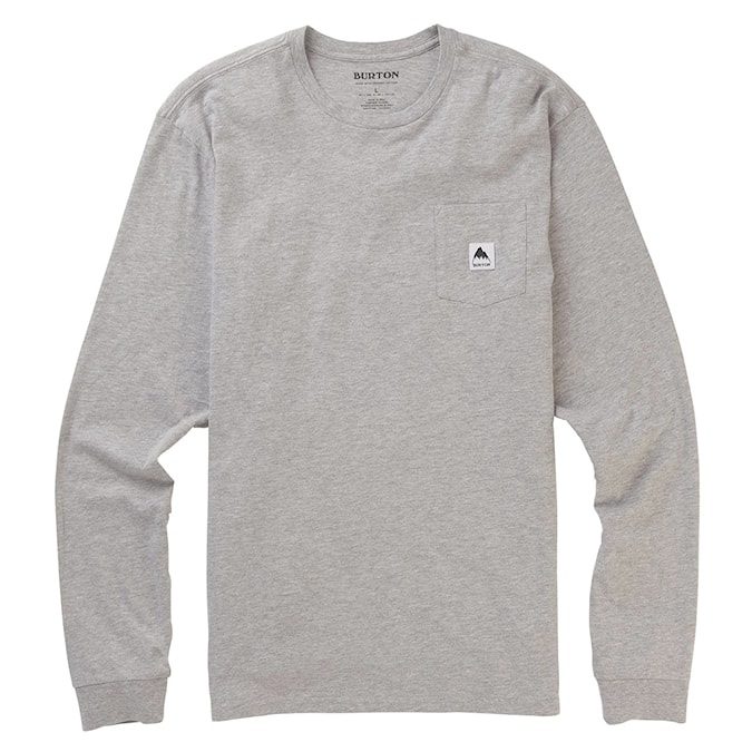 T-shirt Burton Colfax LS grey heather 2024