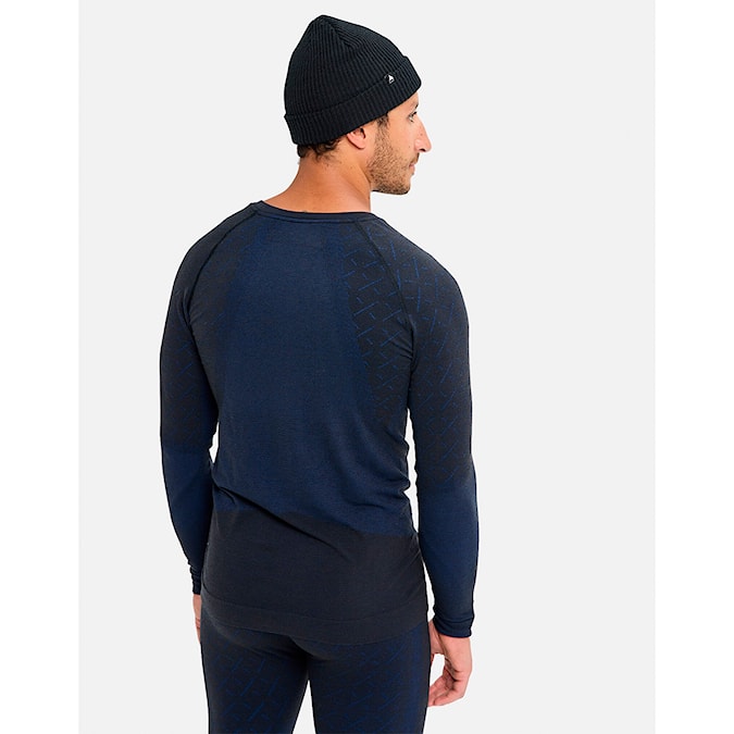 Tričko Burton [ak] Slokar Merino Base Layer Crew true black/grey cloud 2026