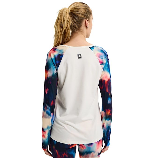 T-shirt Burton Wms Roadie Tech Crew stout white/floral blur 2026