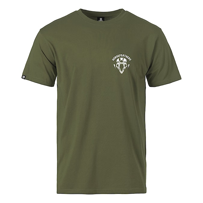 T-shirt Horsefeathers Bear Skull loden green 2024
