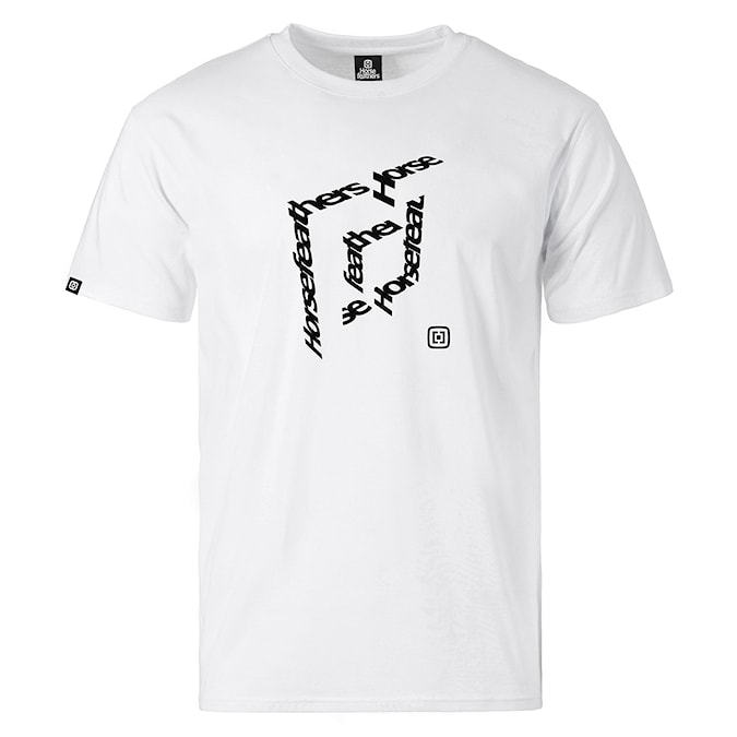 Tričko Horsefeathers Cube white 2026