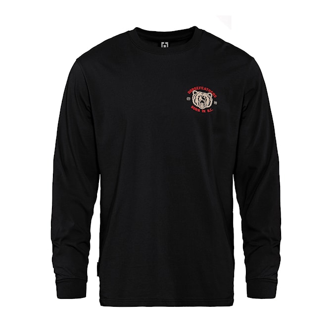 T-shirt Horsefeathers Grizzly LS black 2023