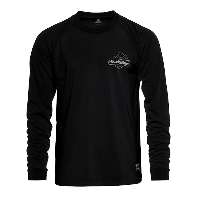 Tričko Horsefeathers Shank LS black 2025