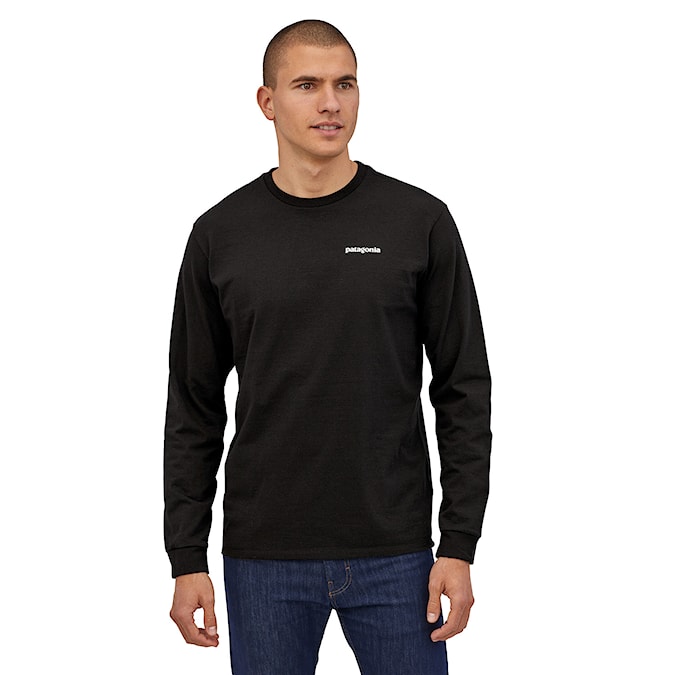 Koszulka Patagonia M's L/S P-6 Logo Responsibili-Tee black 2025