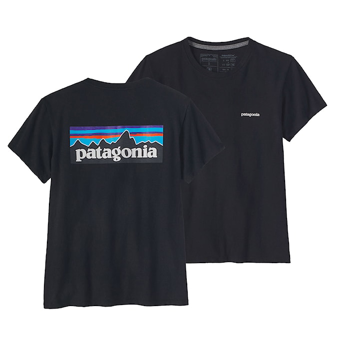 T-shirt Patagonia W's P-6 Logo Responsibili-Tee black 2025
