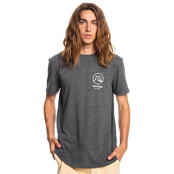 T-shirt Quiksilver Gone Words Ss charcoal heather 2022