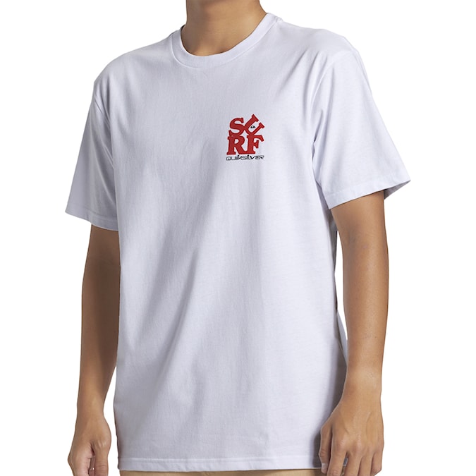 T-shirt Quiksilver Surf Moe white 2024