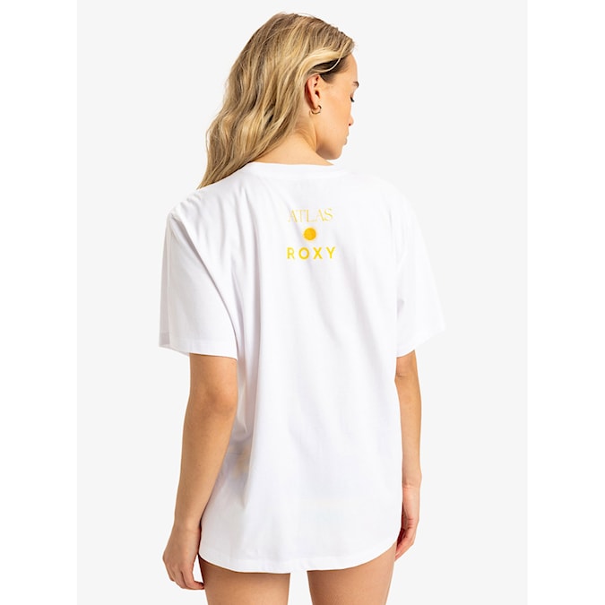 Tričko Roxy Atlas Hangloose bright white biarritz 2025