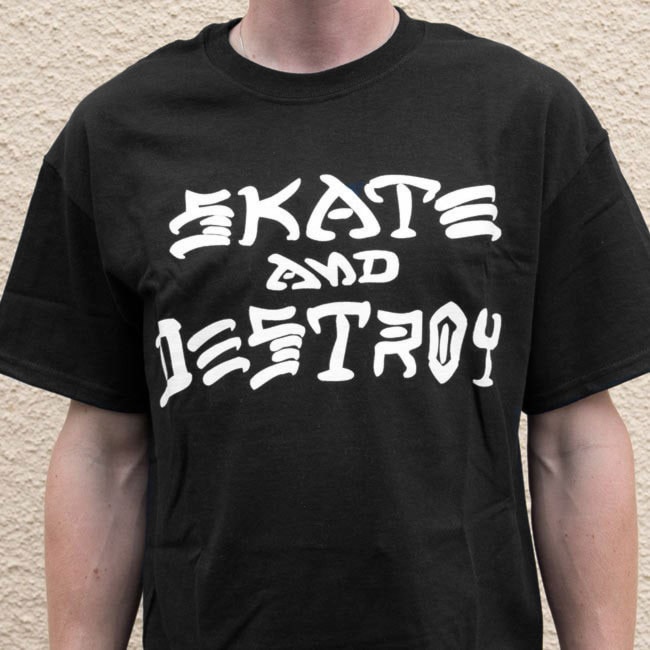 Tričko Thrasher Skate & Destroy black 2022