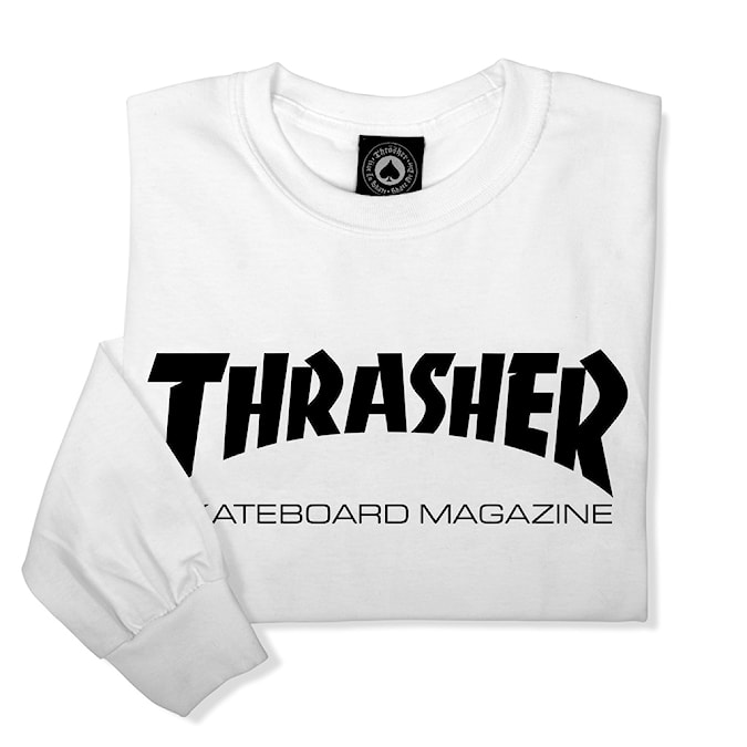 Tričko Thrasher Skate Mag L/S white 2022