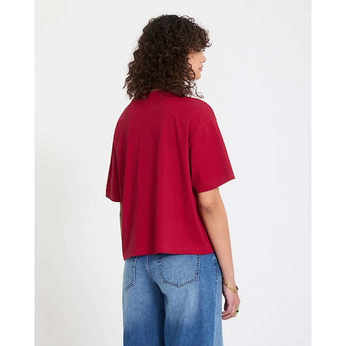 Tričko Volcom Wms Stone Blanks Up deep red 2026