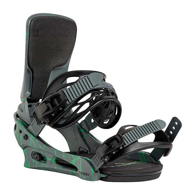 Vázání na snowboard Burton Cartel gray/green voltage 2027