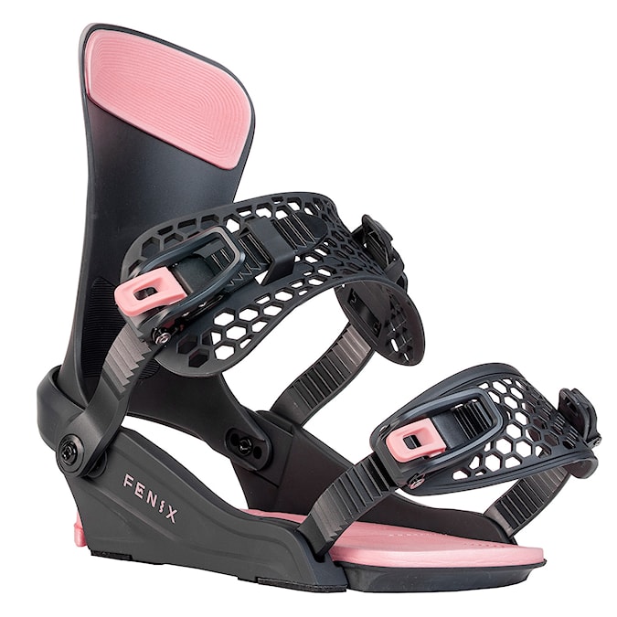 Vázání na snowboard Gravity Fenix black/peach 2027