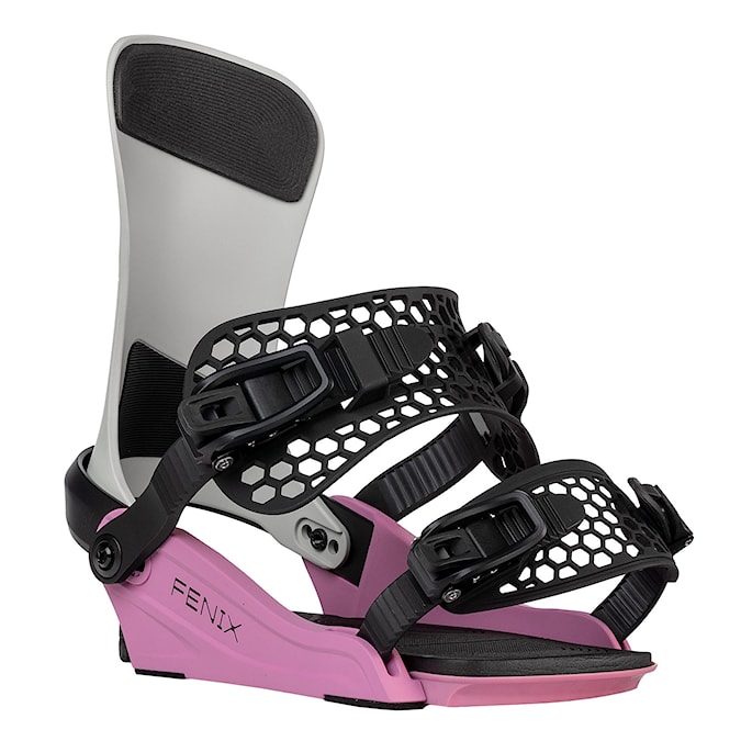 Snowboard Binding Gravity Fenix grey/rose 2025