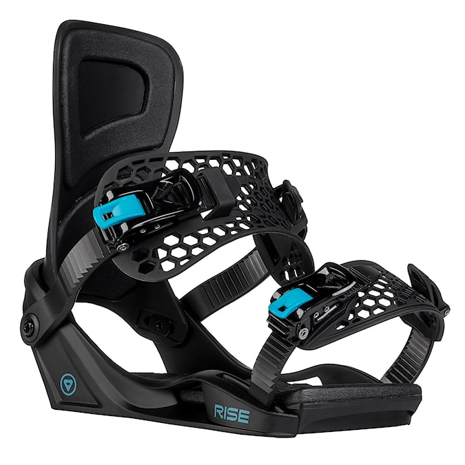 Vázání na snowboard Gravity Rise black/teal 2027