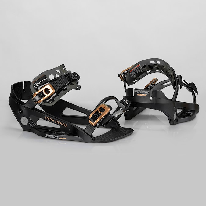 Vázání na wakeboard Hyperlite System Lowback black/gold 2026