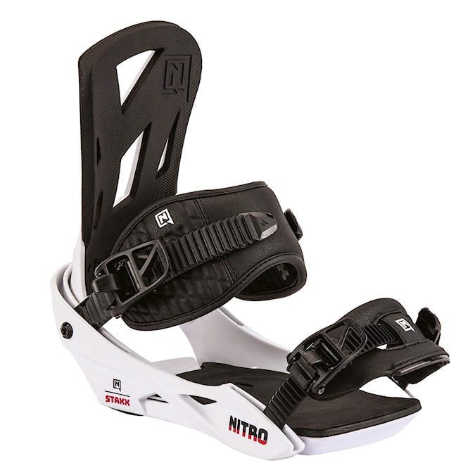 Snowboard Binding Nitro Staxx white 2025