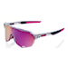 Okulary rowerowe 100% S2 polished translucent grey | purple multilayer mirror 2024