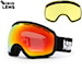 Snowboardové brýle Horsefeathers Knox black | mirror red 2024