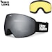 Snowboardové okuliare Horsefeathers Scout black | mirror silver 2024