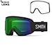 Snowboardové brýle Smith Squad S black | everyday green mirror+clear 2025