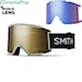 Gogle snowboardowe Smith Squad XL smith x tnf | cp sun black gold mirror+cp storm blue sensor mirror 2024