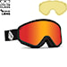 Snowboard Goggles Volcom Attunga matte black | red chrome+yellow 2024