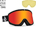 Snowboardové okuliare Volcom Footprints matte black stone | red chrome+yellow 2024