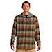 Quiksilver Sandbar Hooded Flannel grape leaf sandbar