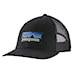Kšiltovka Patagonia P-6 Logo Trucker Hat black 2024