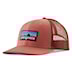 Kšiltovka Patagonia P-6 Logo Trucker Hat potters red 2025