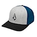 Cap Volcom Full Stone Heather Flexfit deep blue 2025