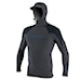 O'Neill Premium Skins O'zone L/S Rash Guard W/Hood graphite/slate/white