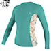 Lycra O'Neill Wms Side Print L/S Rash Guard canton/dalia 2024