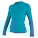 Lycra O'Neill Wms TRVLR Hybrid L/S Sun Shirt TURQUOISE 2025