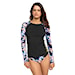 Roxy Active LS Lycra Printed 2 anthracite kiss