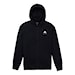 Hoodie Burton Elite Fz true black 2025
