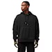 Mikina Fox Wordmark Oversized Fleece Po black 2025