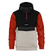 Hoodie Horsefeathers Milo black/orange rust 2024