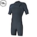 Neoprén O'Neill Hyperfreak Chest Zip 2 mm S/S Spring dark orion/copen blue 2025