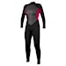 Wetsuit O'Neill Wms Reactor II 3/2 Back Zip Full black/punk pink 2026