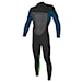 O'Neill Youth Epic 4/3 Chest Zip Full black/ultrablue/dayglo