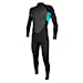 Neopren O'Neill Youth Reactor II 3/2 Back Zip Full black/light aqua 2026