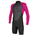 Wetsuit O'Neill Youth Reactor II Back Zip 2 mm L/S Spring black/berry 2024