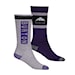 Snowboard Socks Burton Kids Weekend Midweight 2Pk imperial purple 2025