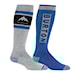 Snowboard Socks Burton Weekend Midweight 2Pk grey cloud 2026