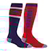 Snowboard Socks Burton Weekend Midweight 2Pk prism violet 2026